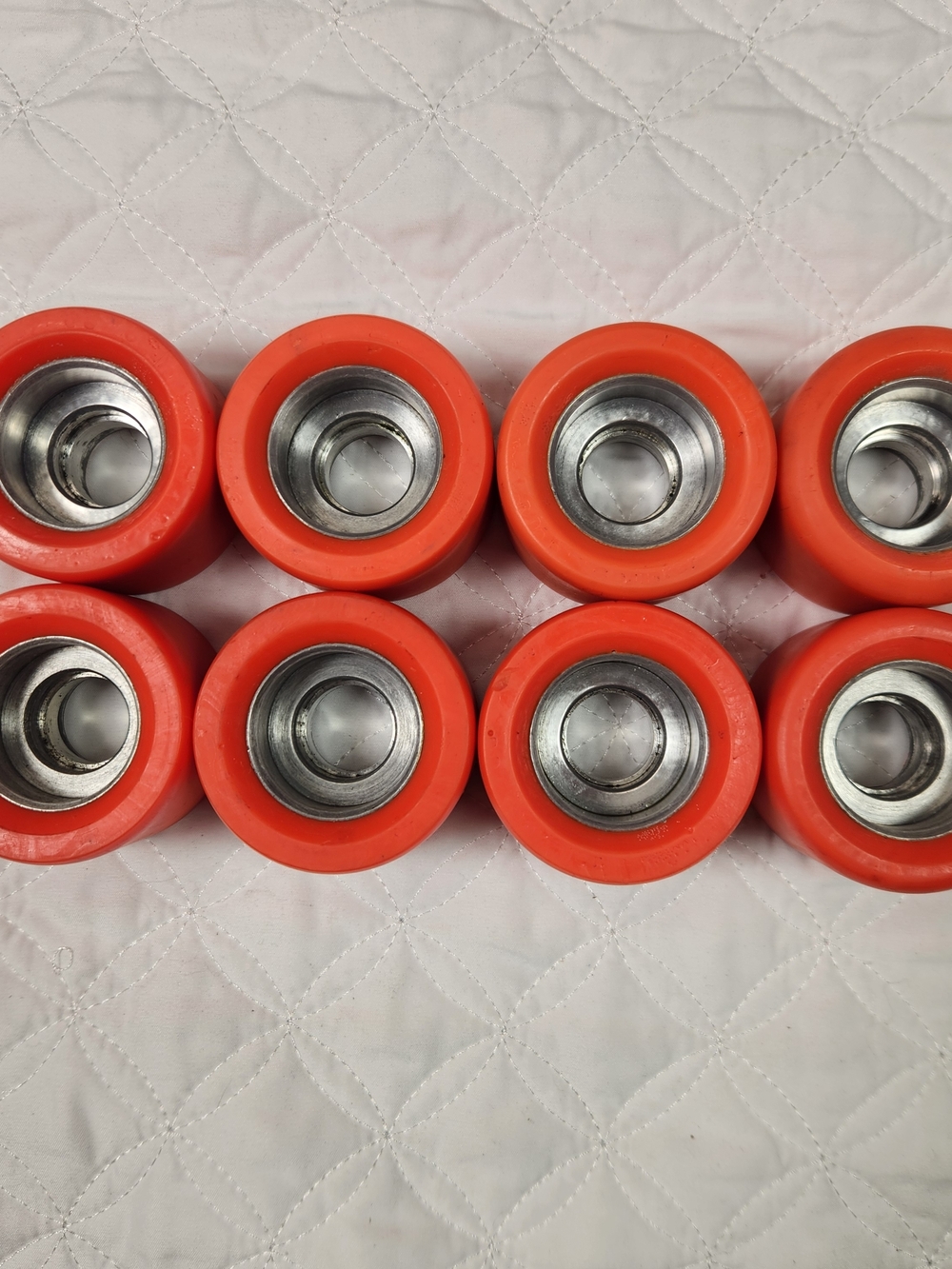 Vintage Labeda Turbo Sprinter Aluminum Hub Orange Roller Skate Wheels